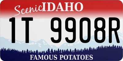 ID license plate 1T9908R