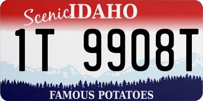 ID license plate 1T9908T