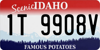 ID license plate 1T9908V
