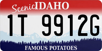 ID license plate 1T9912G