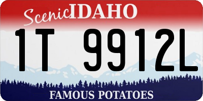 ID license plate 1T9912L