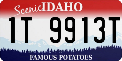 ID license plate 1T9913T
