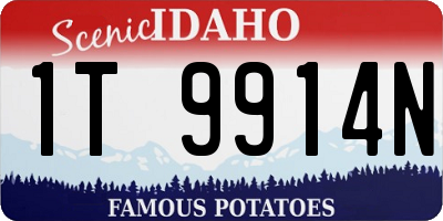 ID license plate 1T9914N