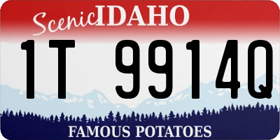 ID license plate 1T9914Q