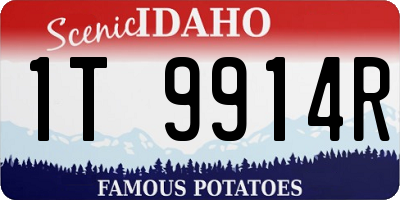ID license plate 1T9914R