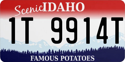 ID license plate 1T9914T