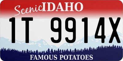 ID license plate 1T9914X