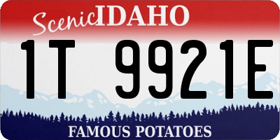 ID license plate 1T9921E