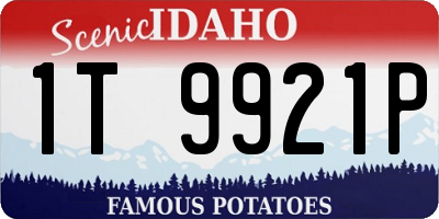 ID license plate 1T9921P