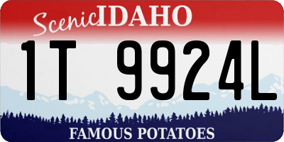 ID license plate 1T9924L