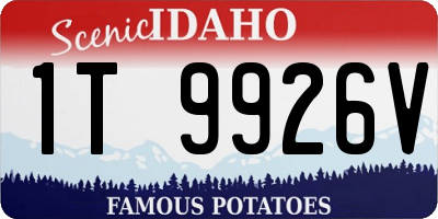 ID license plate 1T9926V