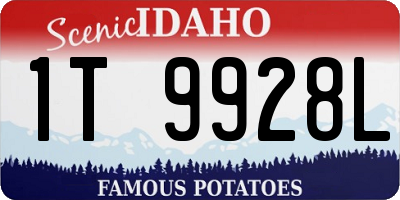 ID license plate 1T9928L