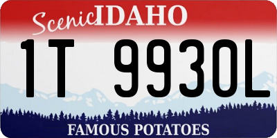 ID license plate 1T9930L
