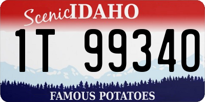 ID license plate 1T9934O