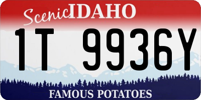 ID license plate 1T9936Y