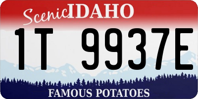ID license plate 1T9937E