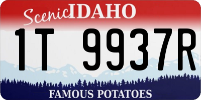 ID license plate 1T9937R