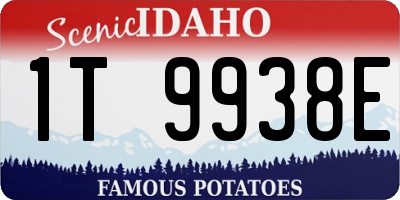 ID license plate 1T9938E