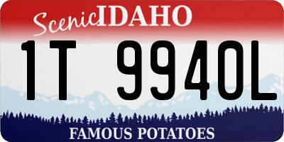 ID license plate 1T9940L