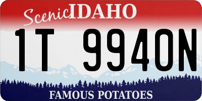 ID license plate 1T9940N