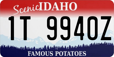 ID license plate 1T9940Z