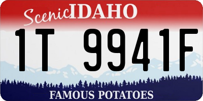 ID license plate 1T9941F