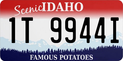 ID license plate 1T9944I