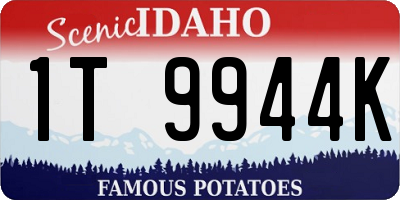ID license plate 1T9944K