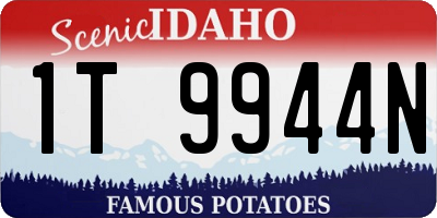 ID license plate 1T9944N