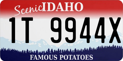 ID license plate 1T9944X