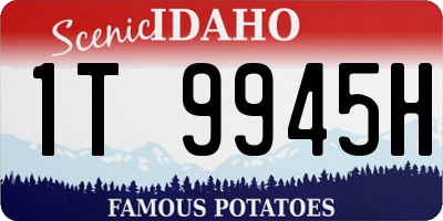 ID license plate 1T9945H