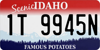 ID license plate 1T9945N