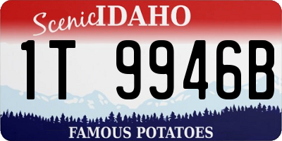 ID license plate 1T9946B
