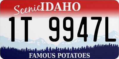 ID license plate 1T9947L