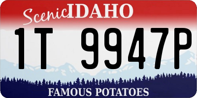 ID license plate 1T9947P