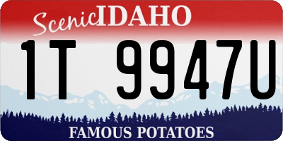 ID license plate 1T9947U