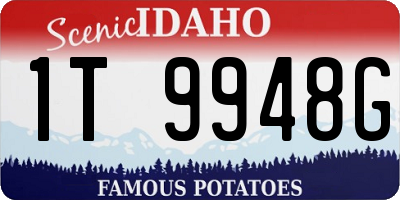 ID license plate 1T9948G