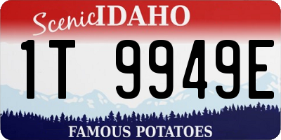 ID license plate 1T9949E