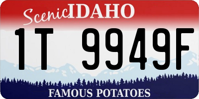 ID license plate 1T9949F
