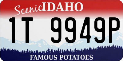 ID license plate 1T9949P