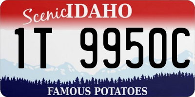 ID license plate 1T9950C