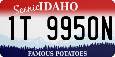 ID license plate 1T9950N