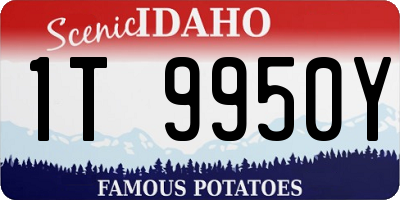 ID license plate 1T9950Y