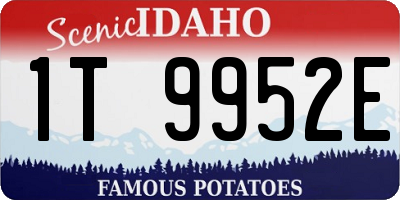 ID license plate 1T9952E