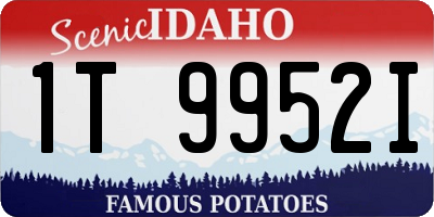 ID license plate 1T9952I