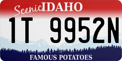 ID license plate 1T9952N