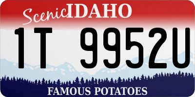 ID license plate 1T9952U
