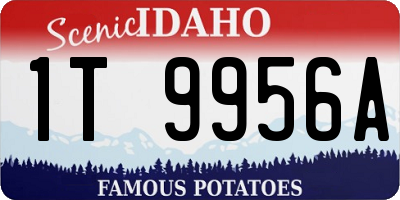 ID license plate 1T9956A