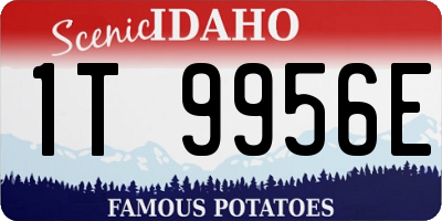 ID license plate 1T9956E