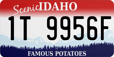 ID license plate 1T9956F